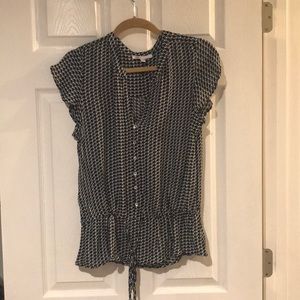 DR2 M Ladies Cap Sleeve Black Blue Burgundy Blouse